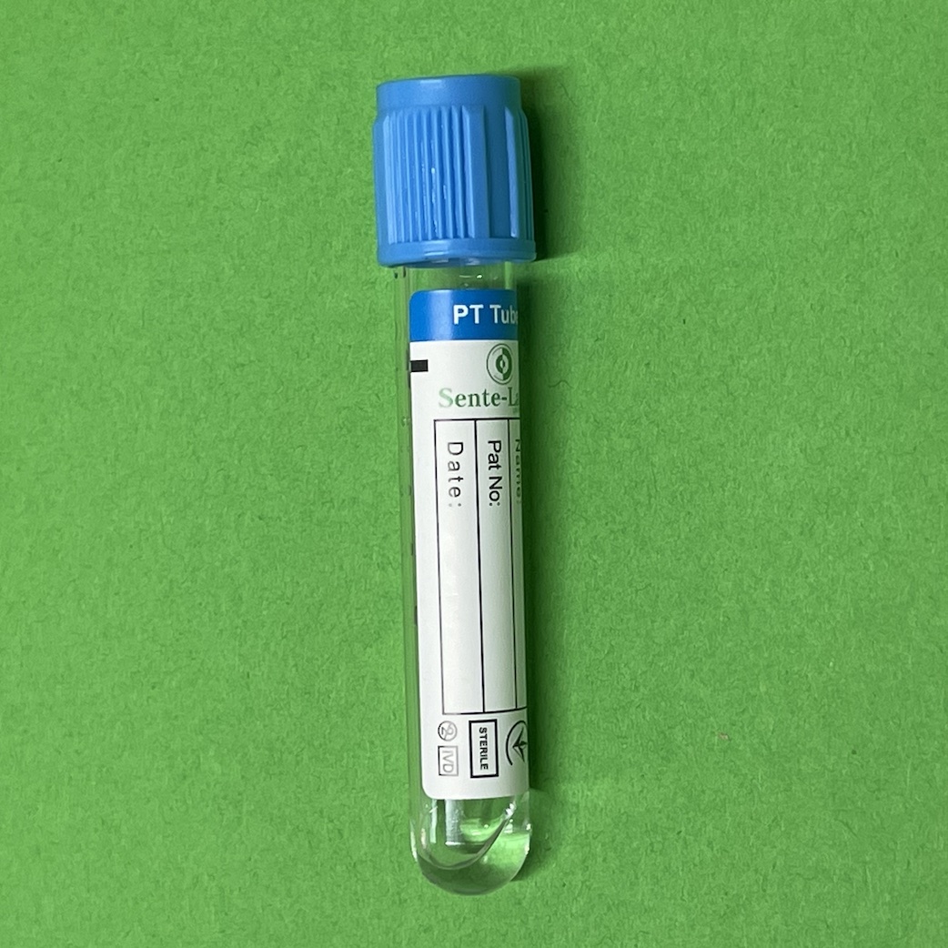 Пробірка вакуумна 13*75 мм, для забору крові 3,6 мл, "SENTE-LAB", стерильна, з цитратом натрію 3,2% для коагулометрії (1:9 0,109 mol/L) для IVD